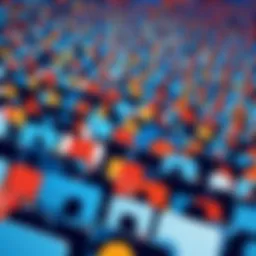 Visual representation of audience segmentation