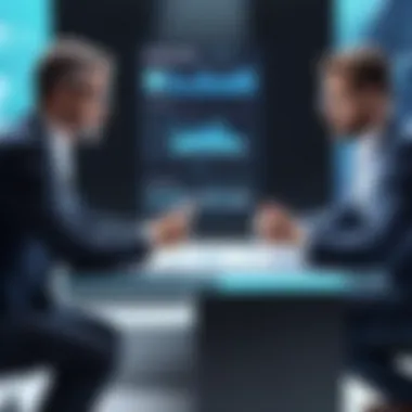 Navigating Successful Negotiations Illustration of successful negotiation with clear outcomes and mutual benefits