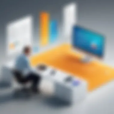 Agility in Professional Contexts Illustration depicting the concept of agility in a professional setting