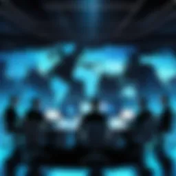 Collaborative cyber security meeting with diverse stakeholders
