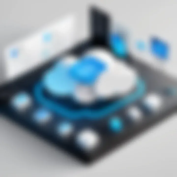 Diagram illustrating the integration capabilities of Odrive Cloud with various cloud services.