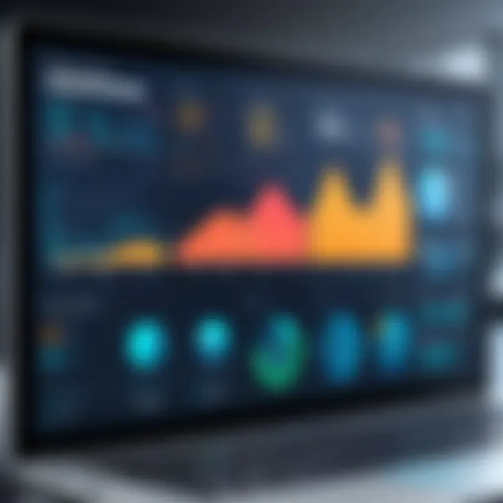 A digital dashboard showing supplier performance metrics.