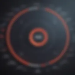 Illustration showing Oracle logo integrated with CRM data