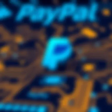 PayPal logo with enterprise background