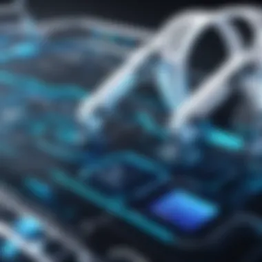 Abstract visualization of RPA streamlining testing processes