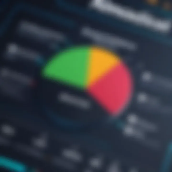 A graph showcasing key metrics utilized to assess service channel performance.