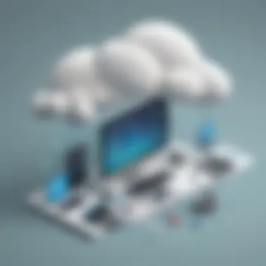 Illustration demonstrating seamless transition in cloud migration