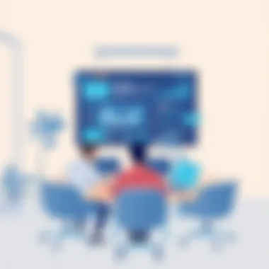 A strategic meeting discussing marketing technology integration