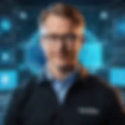 Visual representation of Tenable's leadership in the cybersecurity sector