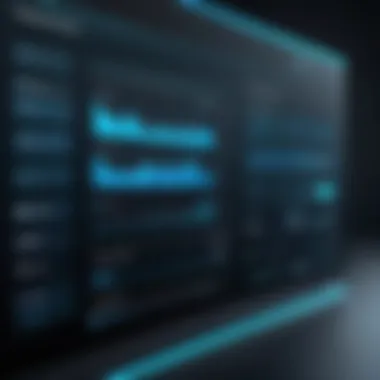 Innovative Digital Banking Interface A digital banking interface showcasing advanced features