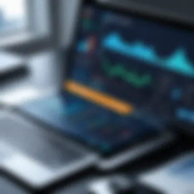 Utilizing Technology for Financial Metrics in Supply Chains Digital dashboard showing key financial metrics for supply chain performance.