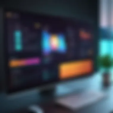 Virtual Event Platform Overview Virtual event platform with a dynamic user interface.