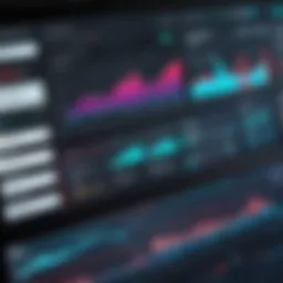 Dynamic data visualization dashboard showcasing analytics insights