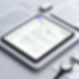 Illustration of BigQuery interface showcasing 'where like' clause