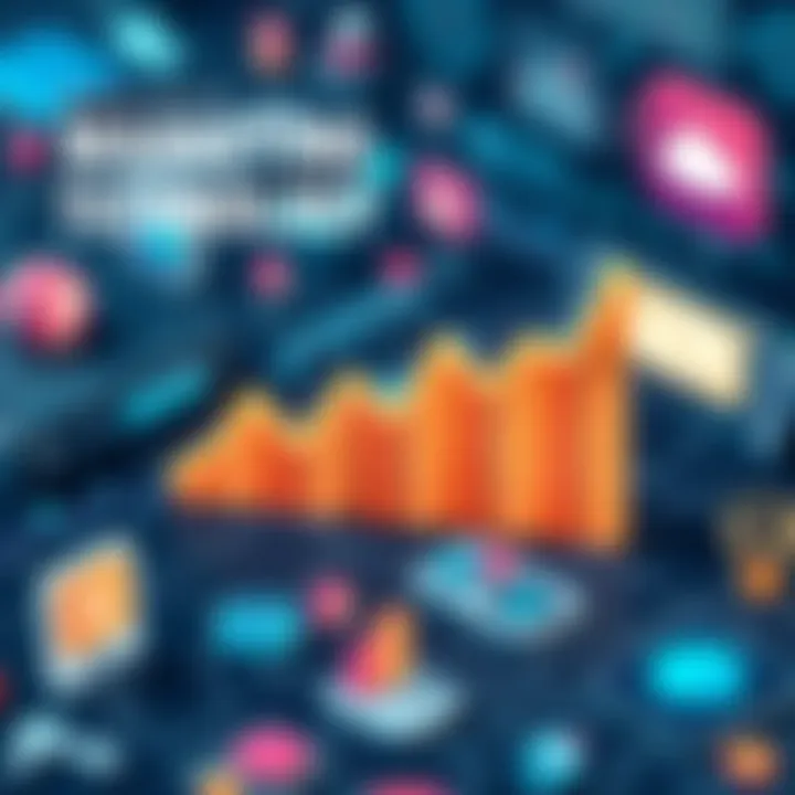 A graph depicting trends in marketing technology