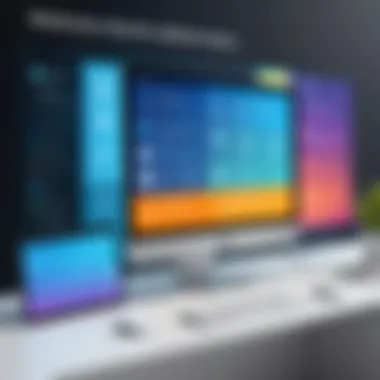 Diverse Types of Application Services in Technology Visualization of different types of application services in a tech ecosystem.