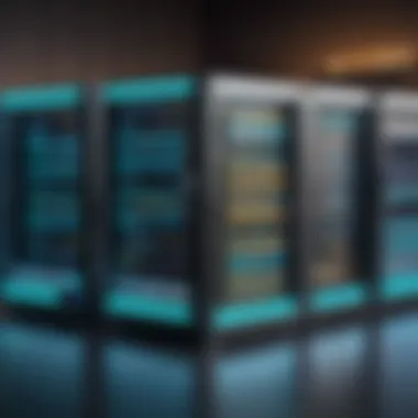 Key Features of BI Servers Infographic displaying key features of BI servers