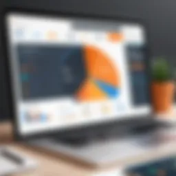 An analytical dashboard showcasing Blogspot metrics