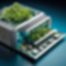 Illustration of Cisco spine and leaf architecture layout