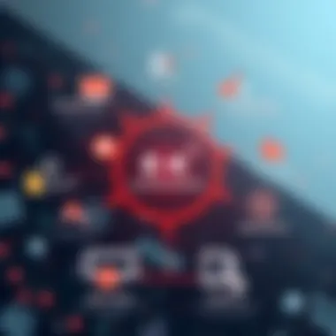 Diagram of technological requirements for e-commerce