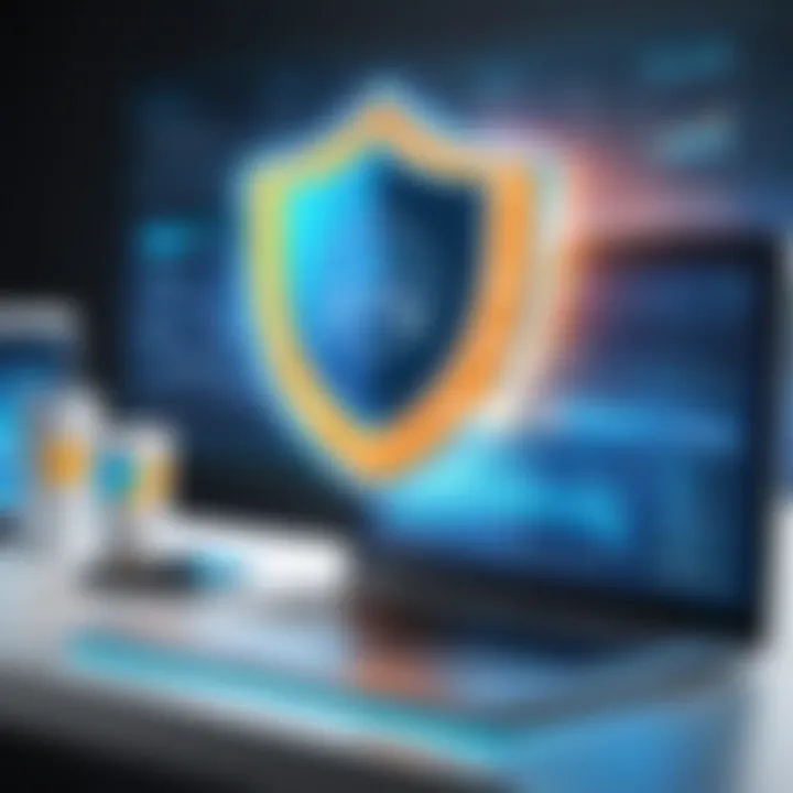 Protecting Business Intelligence and Sensitive Data Conceptual image of data protection strategies