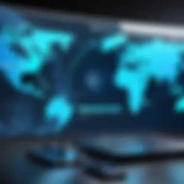 Global VPN Applications Across Various Sectors Visual representation of Global VPN applications across different sectors