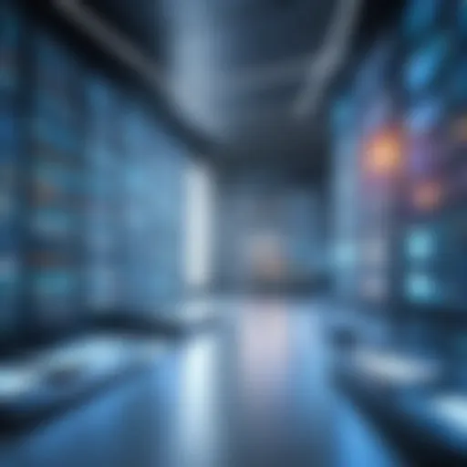 Visual representation of an information warehouse architecture