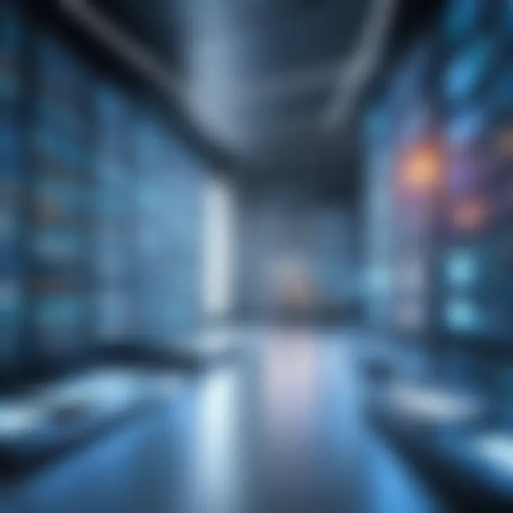 Visual representation of an information warehouse architecture