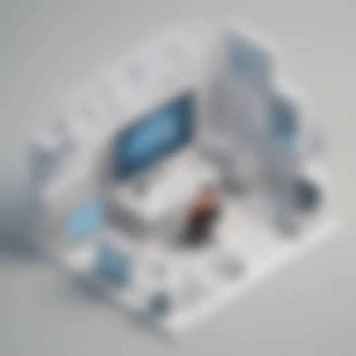 Illustration highlighting productivity boost through DocuWare