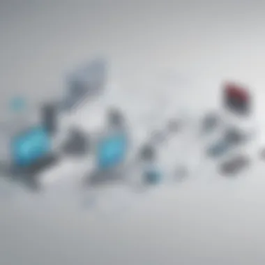 Illustration showcasing seamless integration feature of DocuWare