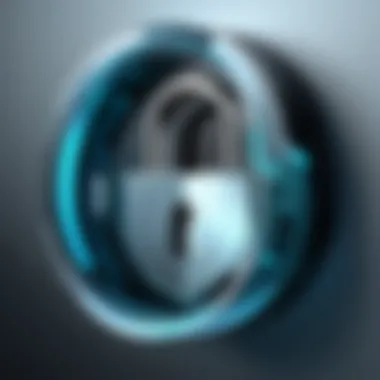 Implementing Best Security Practices Digital Lock Representing Website Security