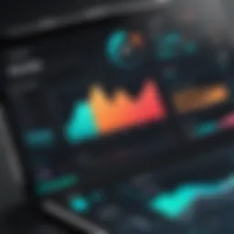 Mobile engagement interface showcasing user analytics