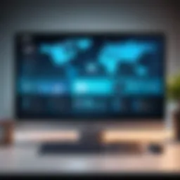 Illustration showcasing the concept of VPN technology