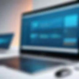 A digital interface showcasing collaboration tools